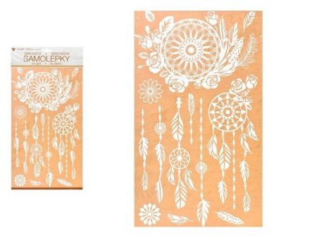 Samolepky na zeď bílý lapač snů