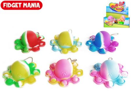 Plop up! přívěsek na klíče chobotnice 9cm, 6 barev