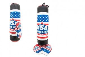 Boxovací pytel 65x18cm + rukavice v síťce