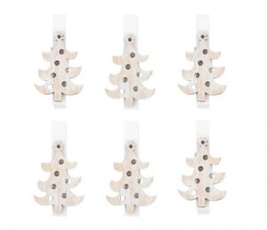 Stromeček dřevěný na kolíčku 3,5cm