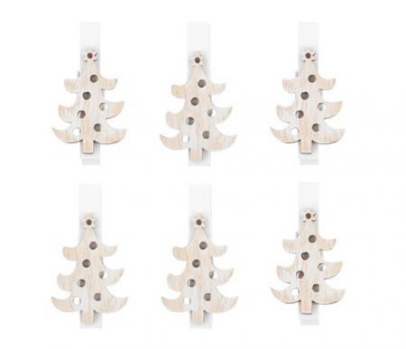 Stromeček dřevěný na kolíčku 3,5cm