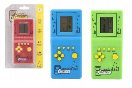 Digitální hra Padající kostky hlavolam plast 7x14,5cm