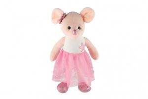 Myš baletka 44cm růžová 0+