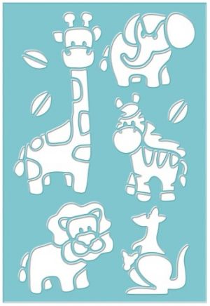 Šablony 19 x 28 cm, zvířata