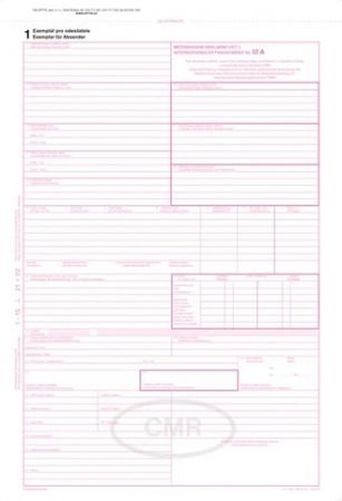 Mezinárodní nákladní list CMR, A4, samopropisovací, 7 listů, OPTYS 1198