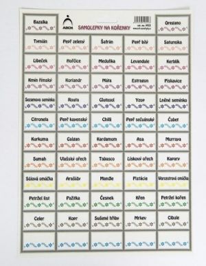 Samolepky na kořenky - vlnky