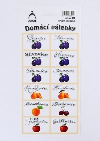 Samolepky "Domácí pálenky"