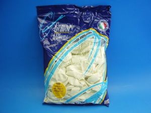 Nafukovací balónek bílý 26cm 10&quot;