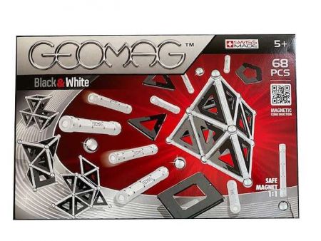 Geomag black'n'white stavebnice 68ks