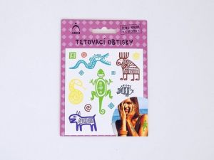 Dětské tetovací obtisky - mayské symboly 01