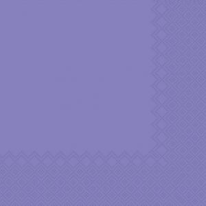 Ubrousek jednobarevný FIALOVÝ 3-vrstvý 33x33 cm