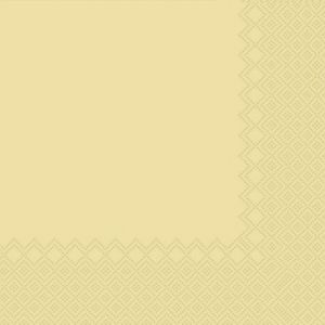 Ubrousek jednobarevný KRÉMOVÝ 3-vrstvý 33x33 cm