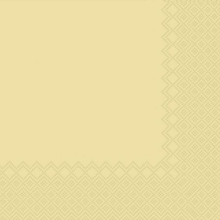 Ubrousek jednobarevný KRÉMOVÝ 3-vrstvý 33x33 cm