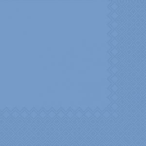 Ubrousek jednobarevný SV.MODRÝ 3-vrstvý 33x33 cm