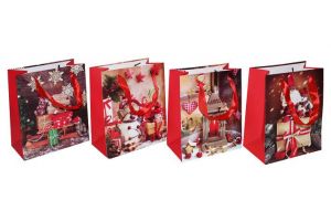 Dárková taška S 18x23x10 cm Vánoce