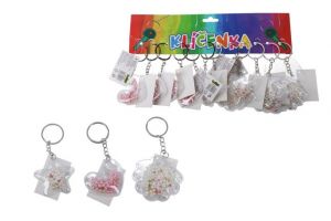 Klíčenka s perlami a glitry