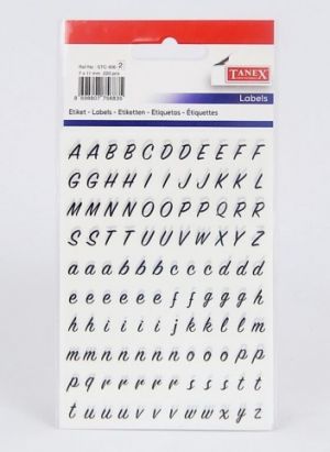 Samolepky STC-406 písmena 7 x 11 220ks