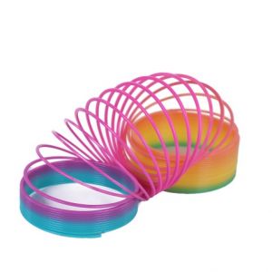 Pružina / spirála duhová 75 mm výška 65 mm