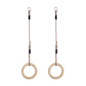 Dvěděti Dřevěné gymnastické kruhy