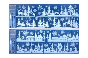 Dekorace okenní Chaloupky a Les 59,5x21 cm VÁNOCE (024752)
