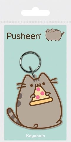 Klíčenka gumová, Pusheen (pizza)