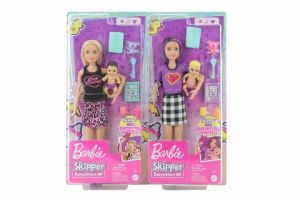 Barbie Chůva + miminko/doplňky GRP10