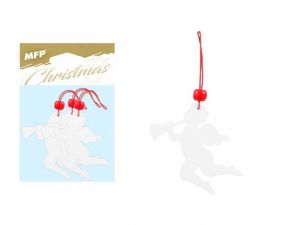 Anděl dřevěný bílý set 6x7cm/3ks WD-15301