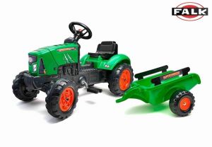 FALK Šlapací traktor 2031AB SuperCharger s vlečkou a otevírací kapotou