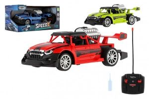 Auto RC buggy vypouštějící páru plast 20cm 40MHz na baterie se světlem 3 barvy v krabici