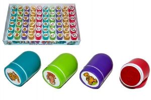 Razítka zvířátka 2,5x4cm asst 10 druhů