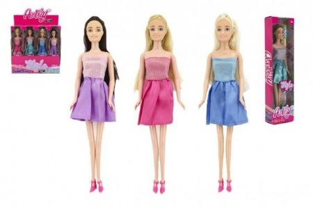 Panenka Anlily plast 28cm kloubová asst 4 druhy v krabičce