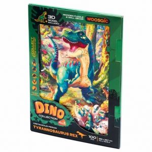 Dřevěné puzzle Unidragon Woosaic dinosaurus - Tyrannosaurus