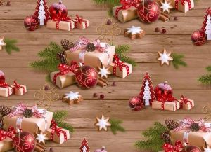 Balící papír vánoční role klasik 5x100x70 (V250)