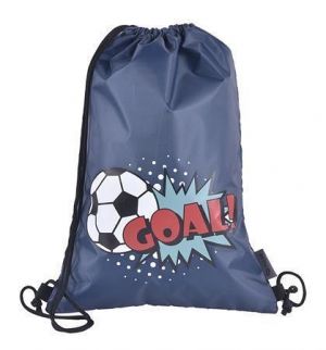 Sáček na obuv/ tělocvik "Score A Goal", šedá-,modrá, PULSE