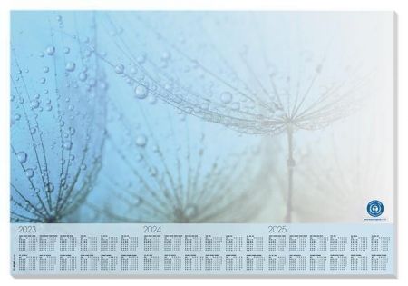 Stolní podložka "Drops", 595 x 410 mm, s 3 letým kalendářem, recyklovaný, SIGEL HO450