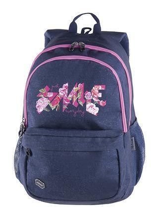 Batoh "Spin Jeans Smile", džínová-růžová, PULSE