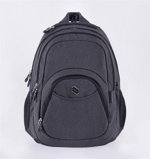 Batoh "Teens Cationic Gray", šedá, 2v1, přihrádka na notebook a audio konektor, 32 litrů,