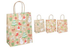 Dárková taška M 21x27x11 cm Vánoce