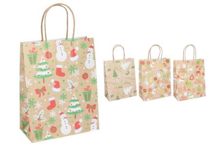 Dárková taška M 21x27x11 cm Vánoce