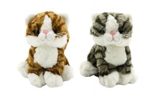 Kočka plyš 22cm asst 2 barvy 0m+