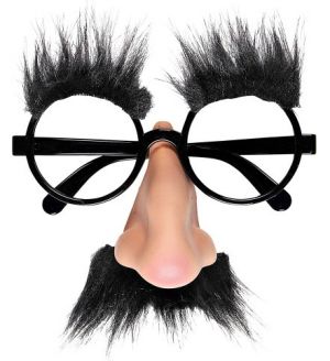 Brýle s nosem a knírem
