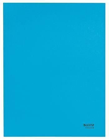 Spisové desky "Recycle", modrá, recyklovaný karton, A4, LEITZ 39060035