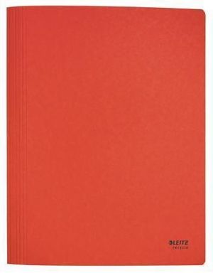 Desky s rychlovazačem "Recycle", červená, A4, karton, LEITZ 39040025