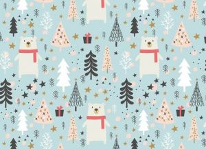 Balící papír vánoční role LUX 5x100x70 (V255)