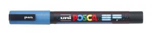 Akrylový popisovač &quot;Posca PC-3ML&quot;, lesklá světle modrá, 0,9-1,3 mm, UNI 2UPC3MLVK