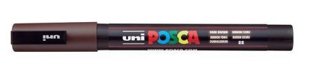 Akrylový popisovač "Posca PC-3M", tmavě hnědá, 0,9-1,3 mm, UNI 2UPC3MSB