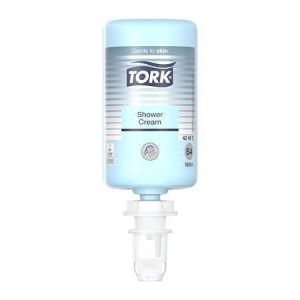 Tekuté mýdlo "Cream Shower", světle modrá, 1 l, systém S4, TORK 424601