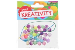 Barevné korálky s provázkem