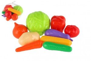 Zelenina 8ks plast v síťce 19x10x19cm