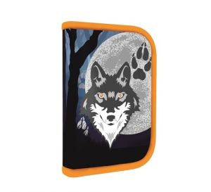 Penál 1p. s chlopní naplněný vlk